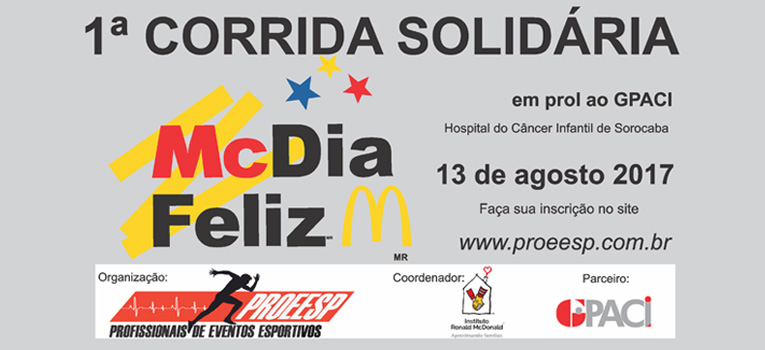 Corrida Solidária McDia Feliz