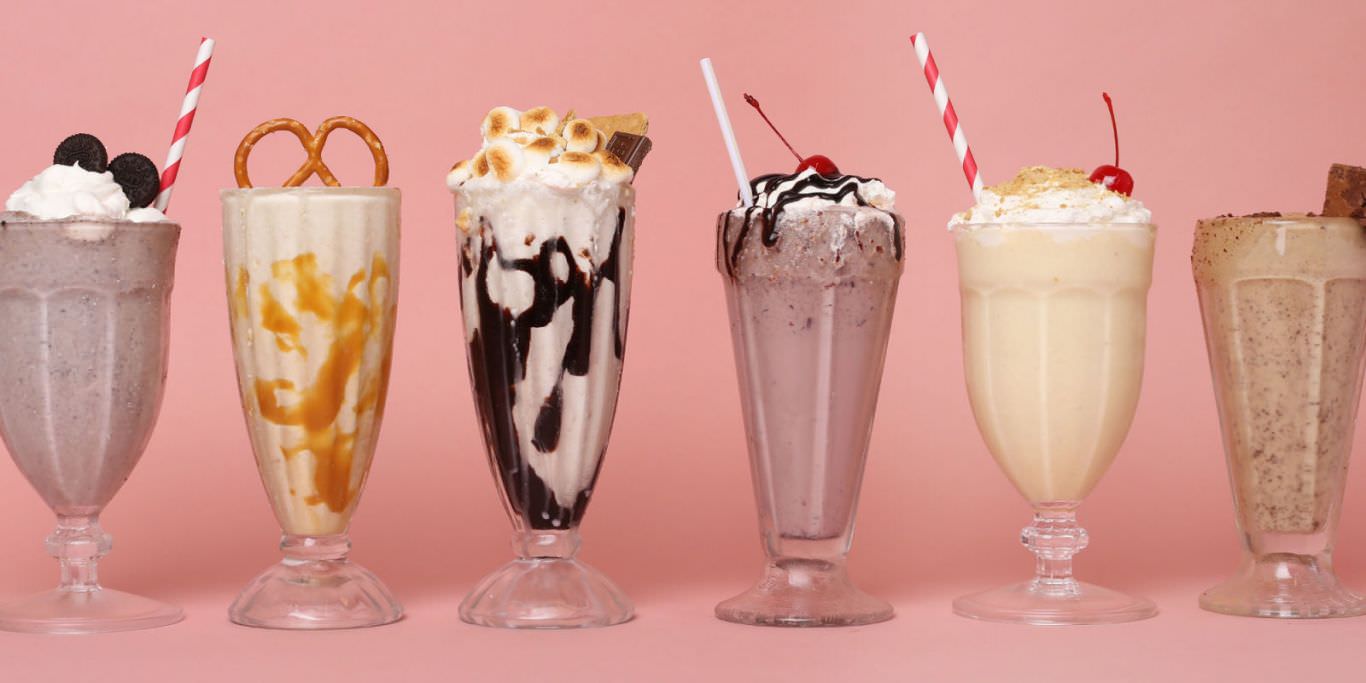 Combinações de sorvete Milk-shake